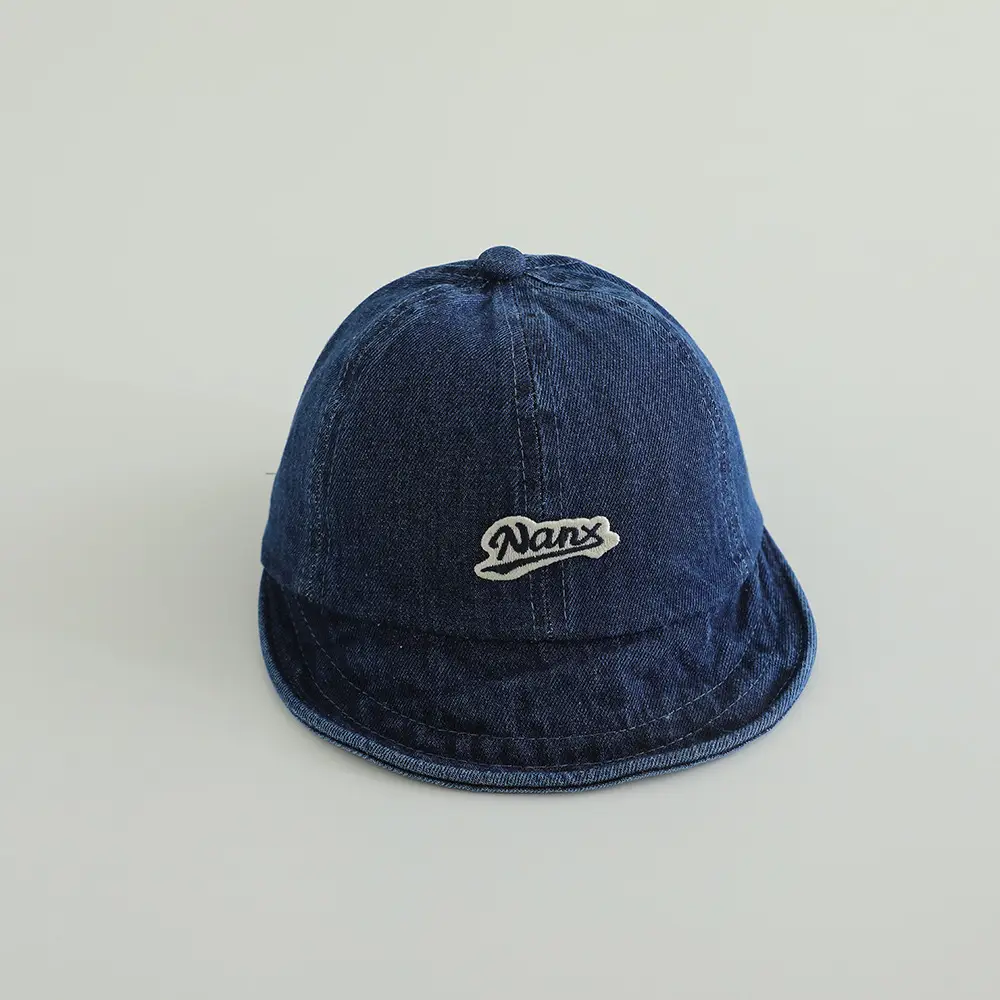 Baby Cap Blue Denim Washed Sunshade — feature 8