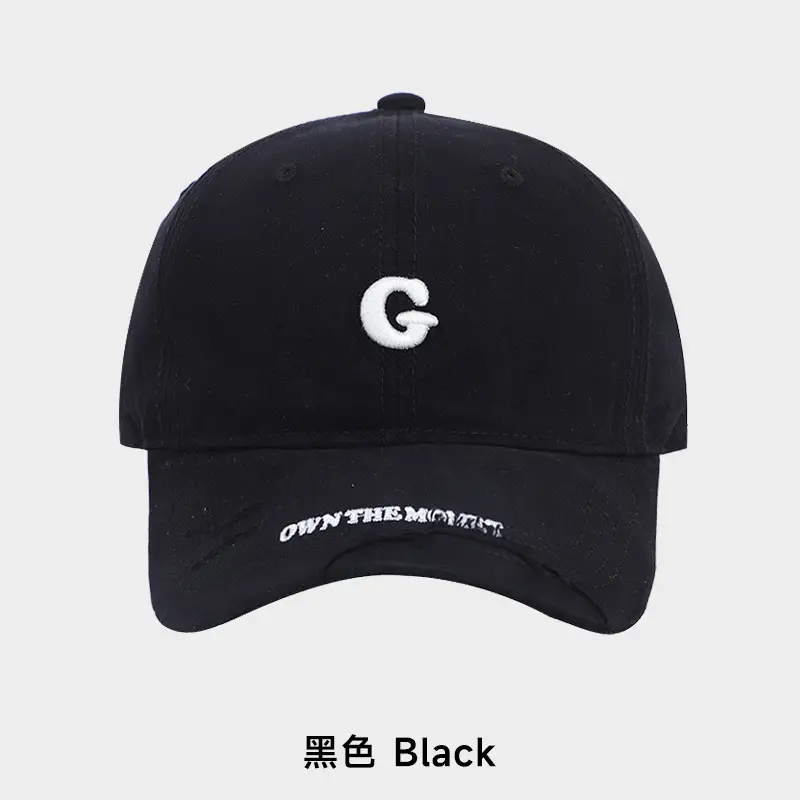 Women Grey Baseball Cap with G Embroidery - Image 2