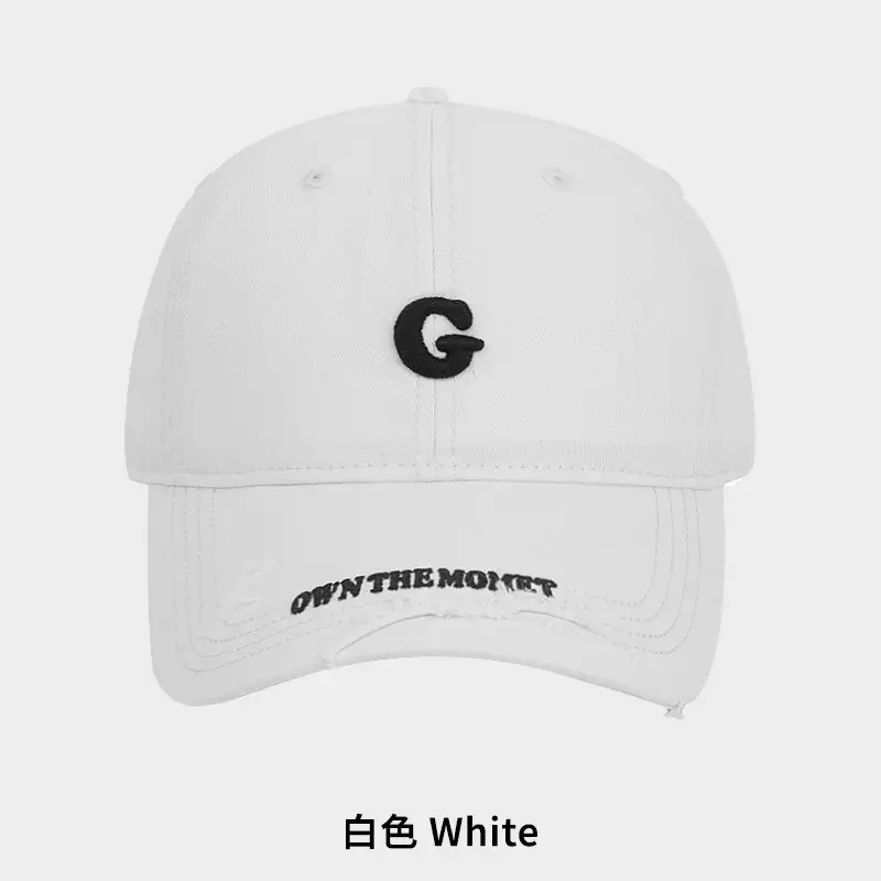 Women Grey Baseball Cap with G Embroidery - Image 7