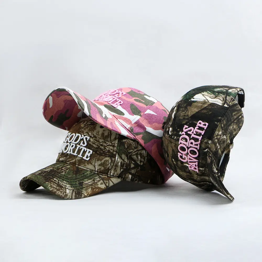 Men Women Camo Splash Ink Embroidered Cap - Image 6