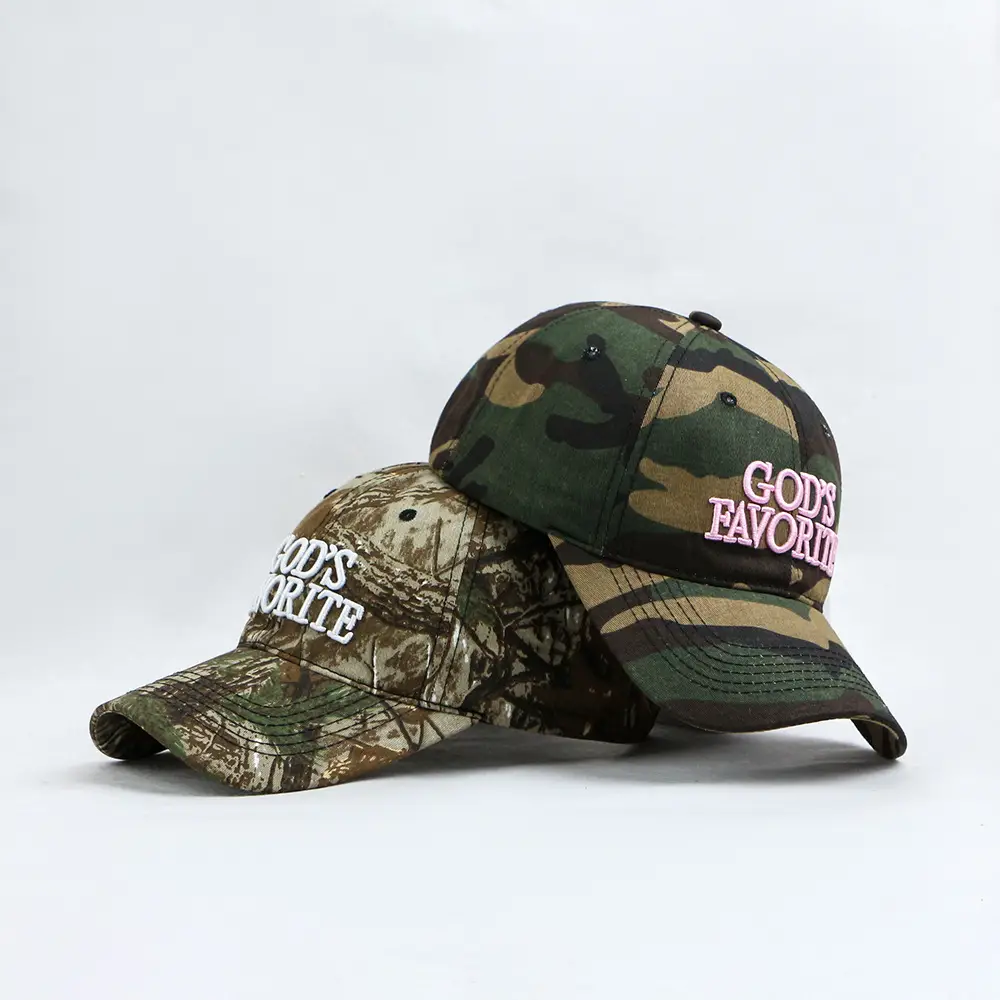 Men Women Camo Splash Ink Embroidered Cap — feature 2
