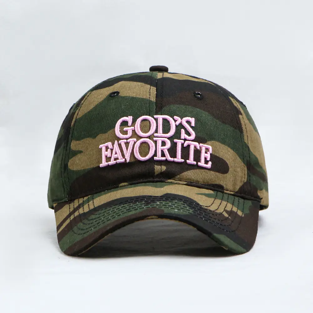 Men Women Camo Splash Ink Embroidered Cap — feature 4