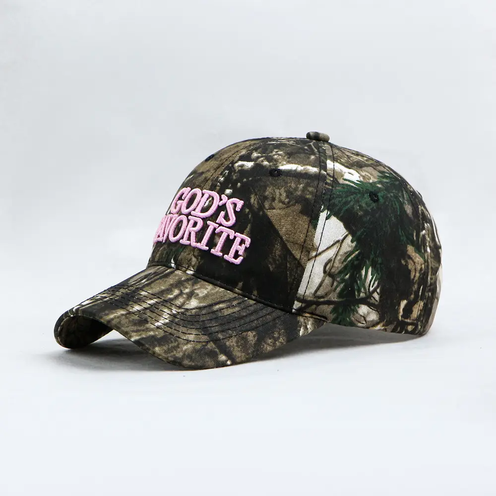 Men Women Camo Splash Ink Embroidered Cap - Image 2