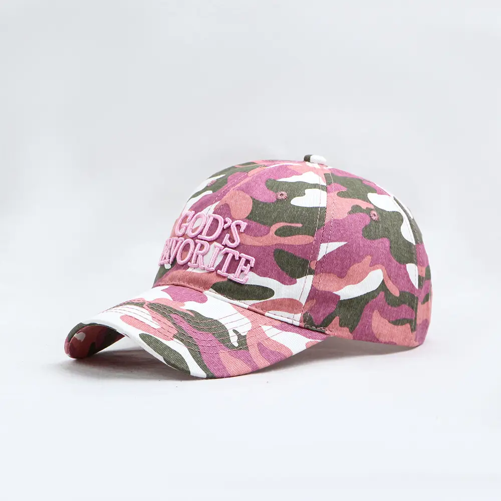 Men Women Camo Splash Ink Embroidered Cap - Image 3