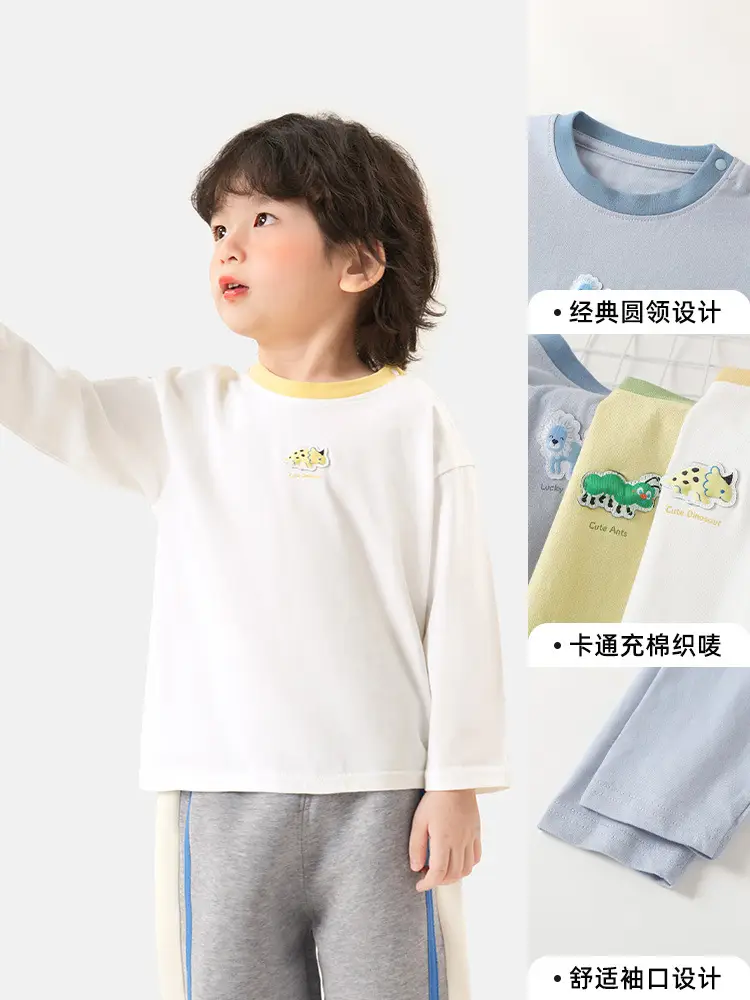 Baby Long Sleeve T-Shirts Set of 4 Colors - Image 4