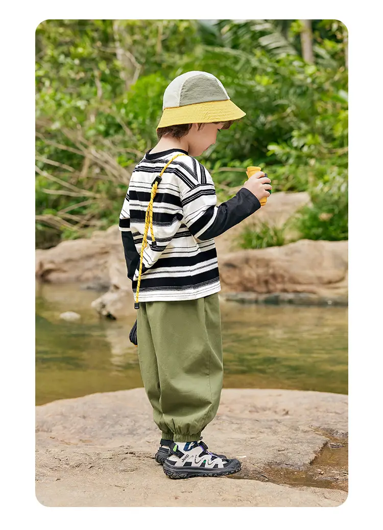 Boys Striped Long Sleeve T-Shirt Spring Autumn Toddler — feature 19
