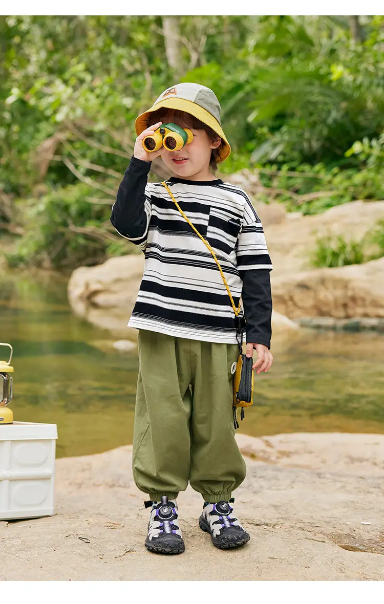 Boys Striped Long Sleeve T-Shirt Spring Autumn Toddler — feature 20