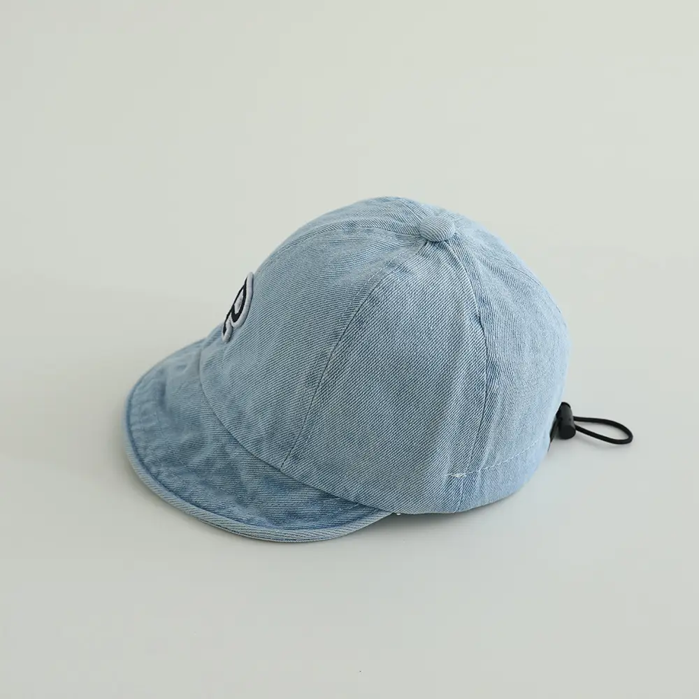 Vintage Denim P-Shirt Cap for Boys Blue Spring Summer — feature 11