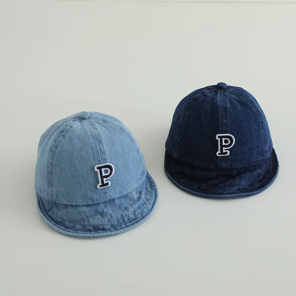 Vintage Denim P-Shirt Cap for Boys Blue Spring Summer — feature 4