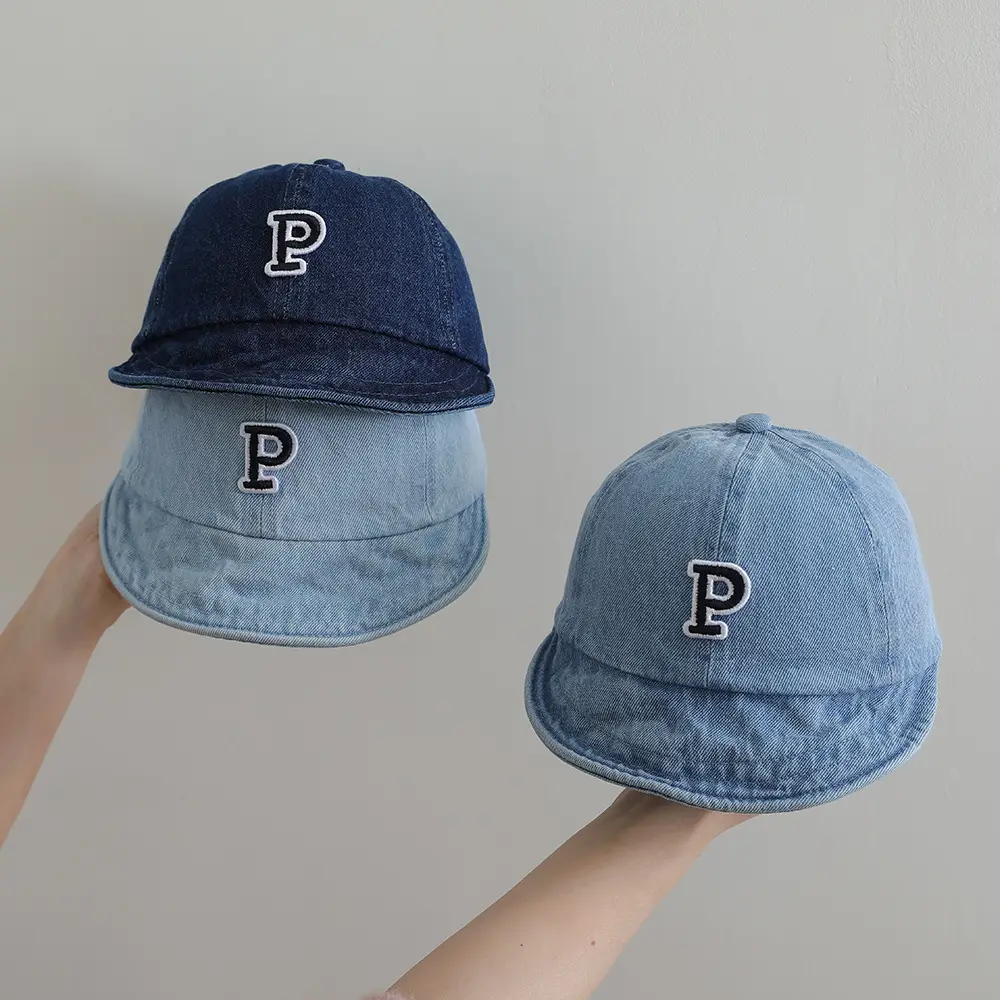 Vintage Denim P-Shirt Cap for Boys Blue Spring Summer — feature 5