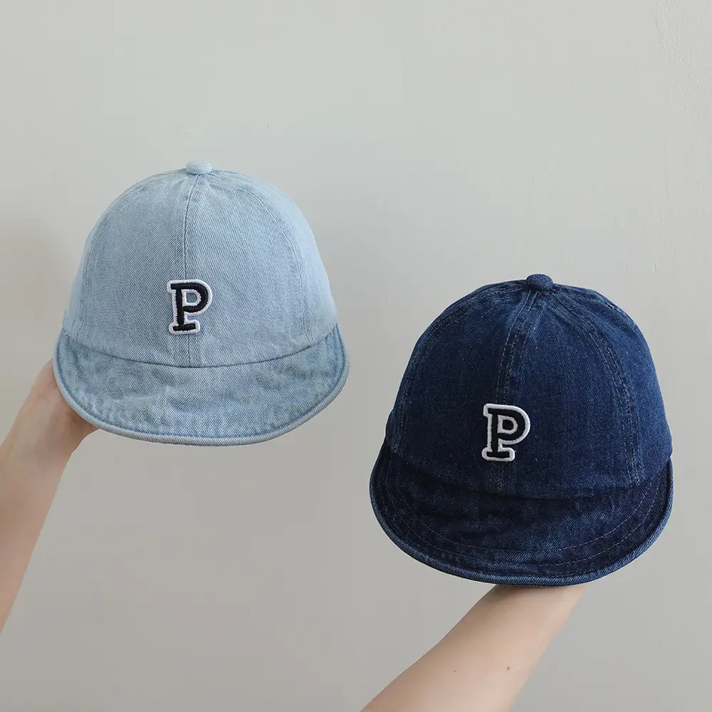 Vintage Denim P-Shirt Cap for Boys Blue Spring Summer — feature 6