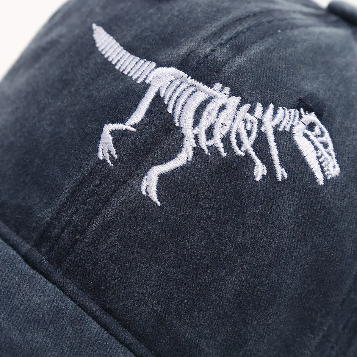 Men Dino Embroidered Baseball Caps Blue Black Brown - Image 9