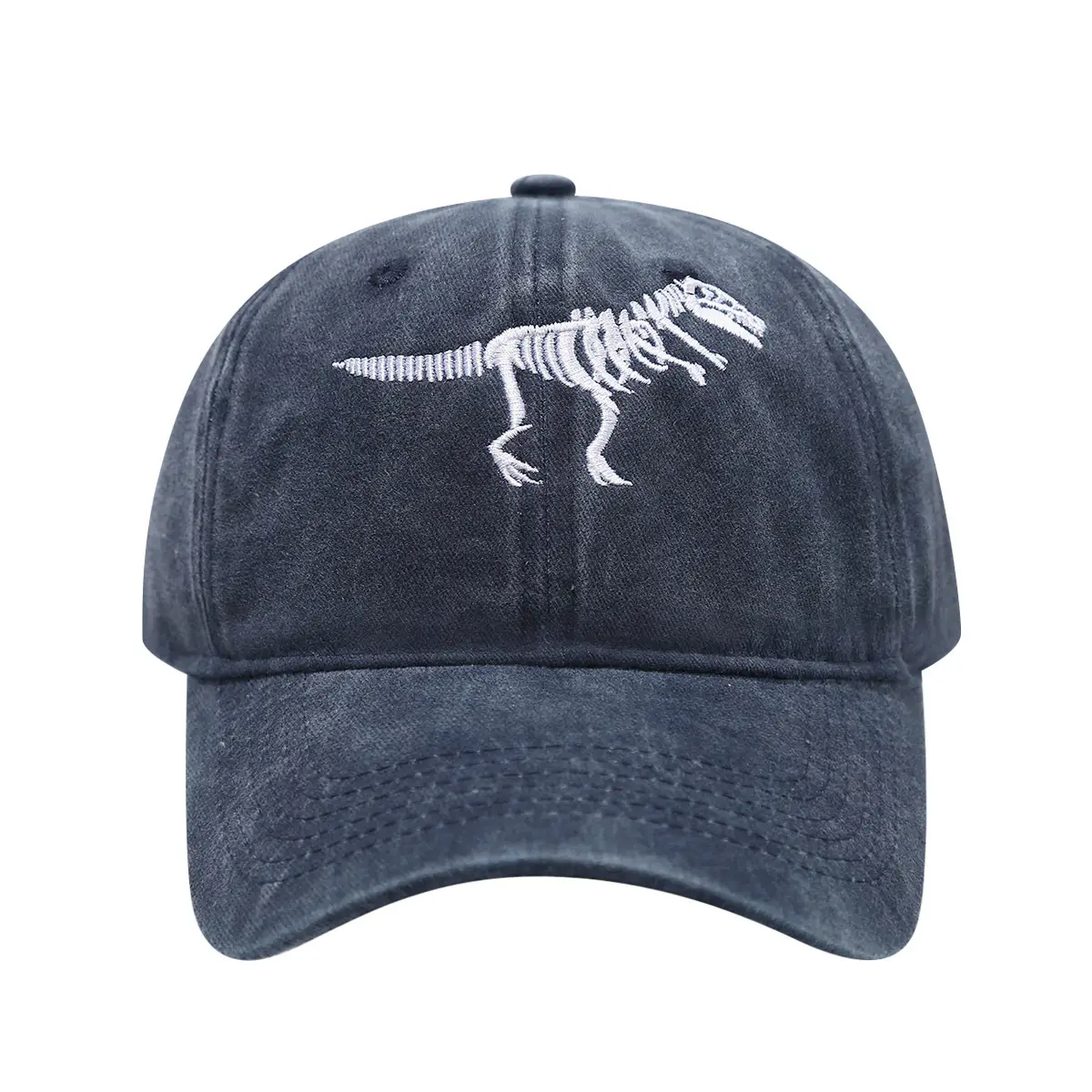 Men Dino Embroidered Baseball Caps Blue Black Brown - Image 10