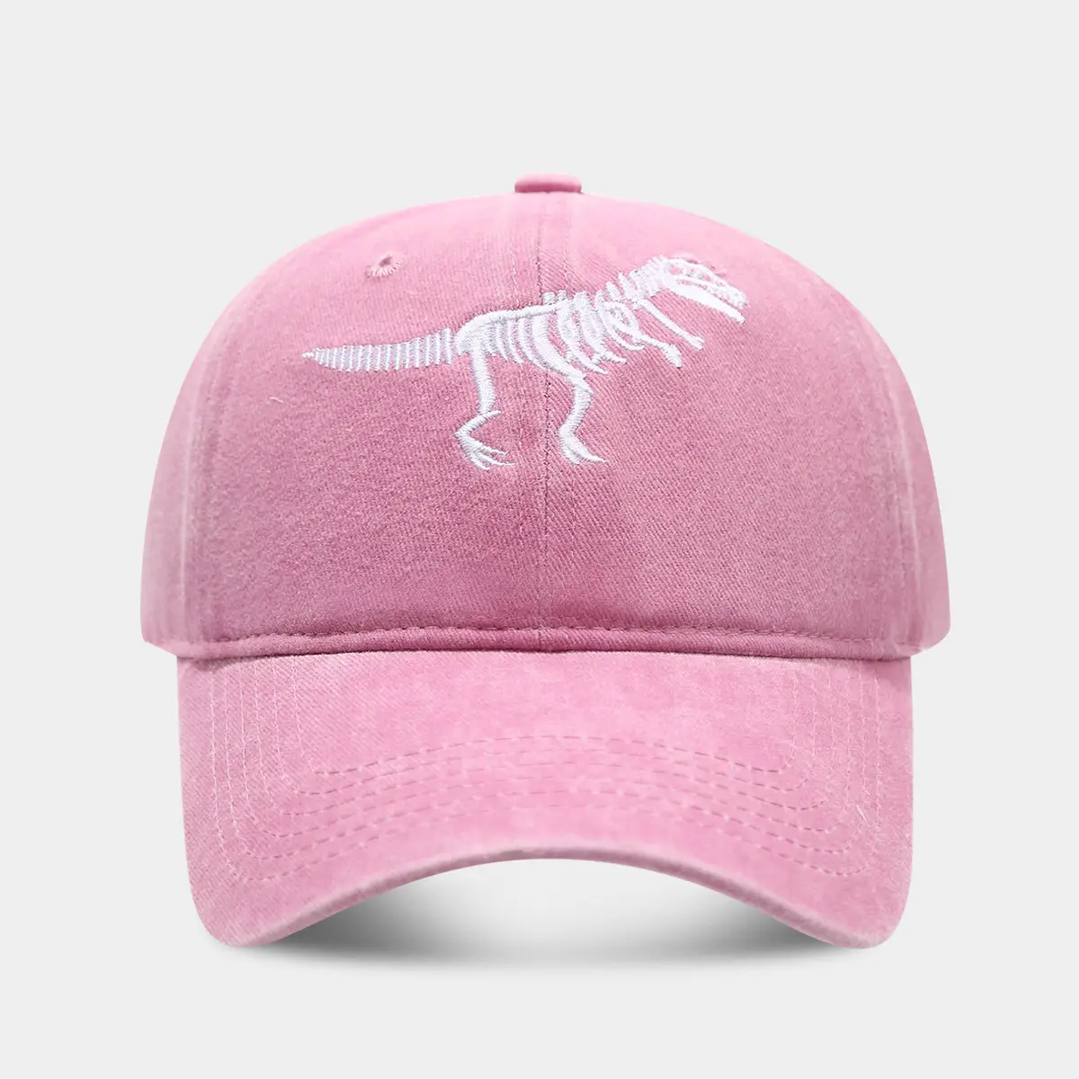 Men Dino Embroidered Baseball Caps Blue Black Brown - Image 2