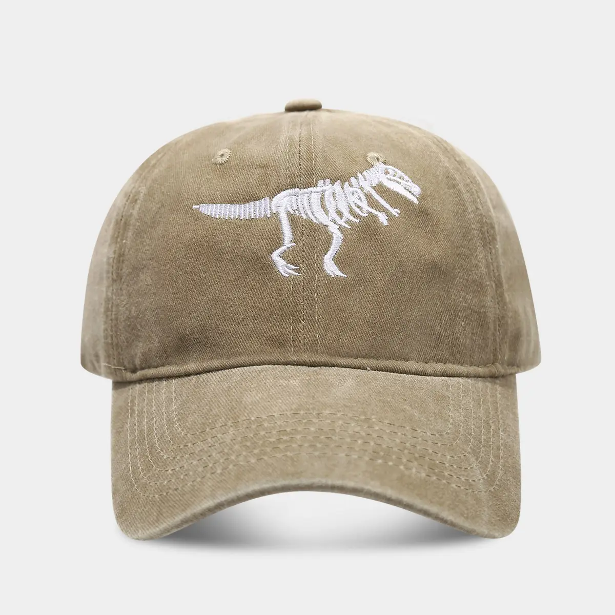 Men Dino Embroidered Baseball Caps Blue Black Brown - Image 4