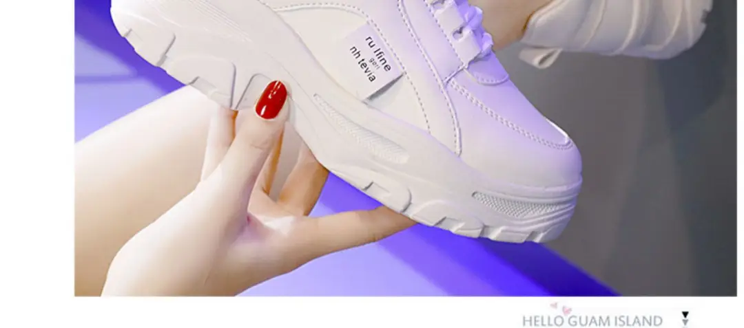 Torre Shoes Women's Sports Casual Shoes Spring New Single Shoes Increased Thick Sole Women's Shoes fleece-lined White Shoes — feature 27