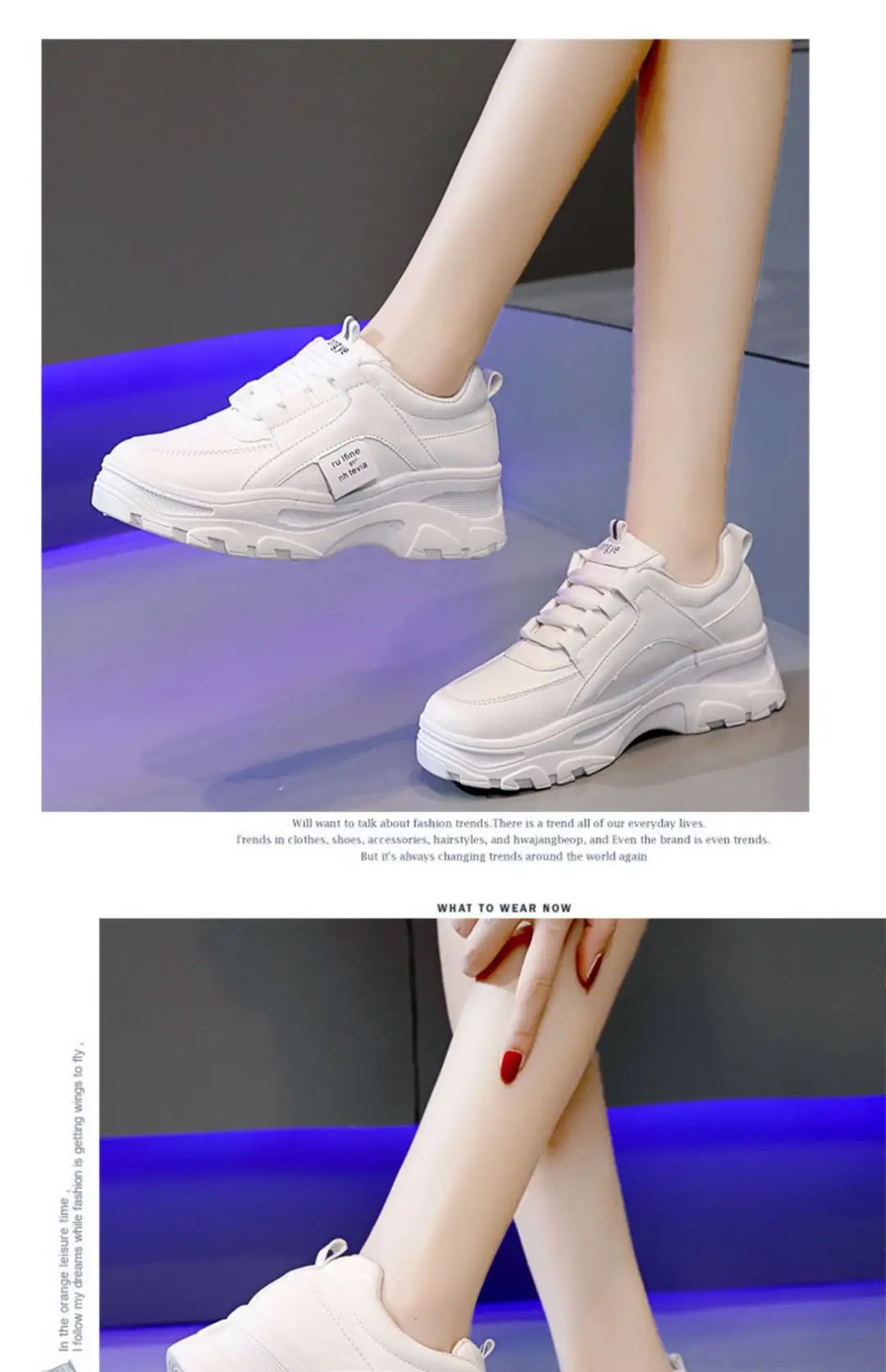 Torre Shoes Women's Sports Casual Shoes Spring New Single Shoes Increased Thick Sole Women's Shoes fleece-lined White Shoes — feature 31