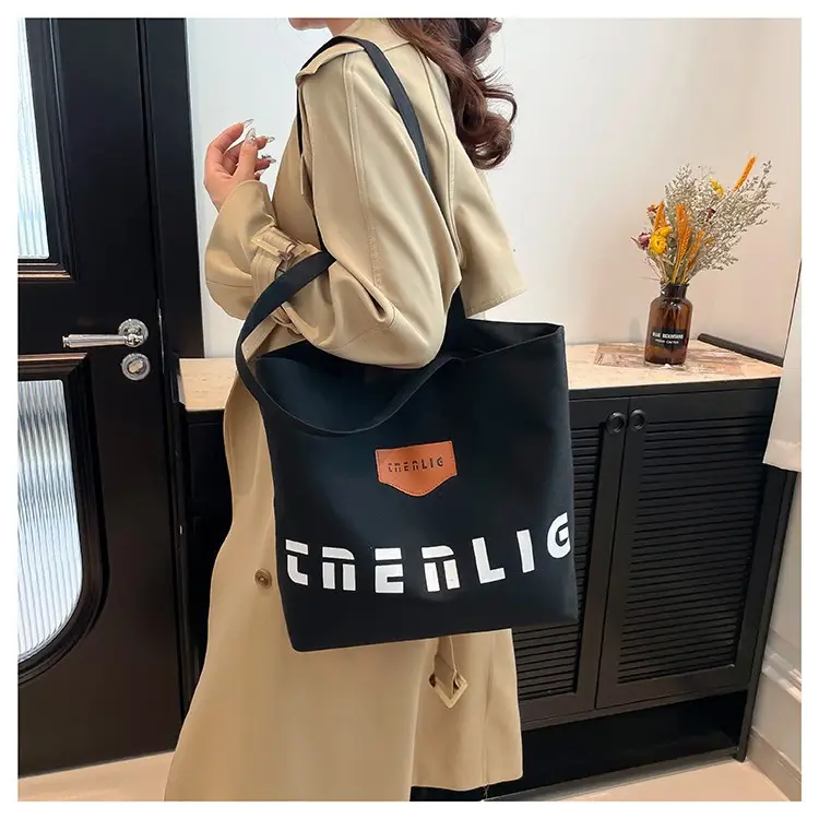 Women Canvas Shoulder Bag Large Capacity Autumn Winter 2025 - Image 6