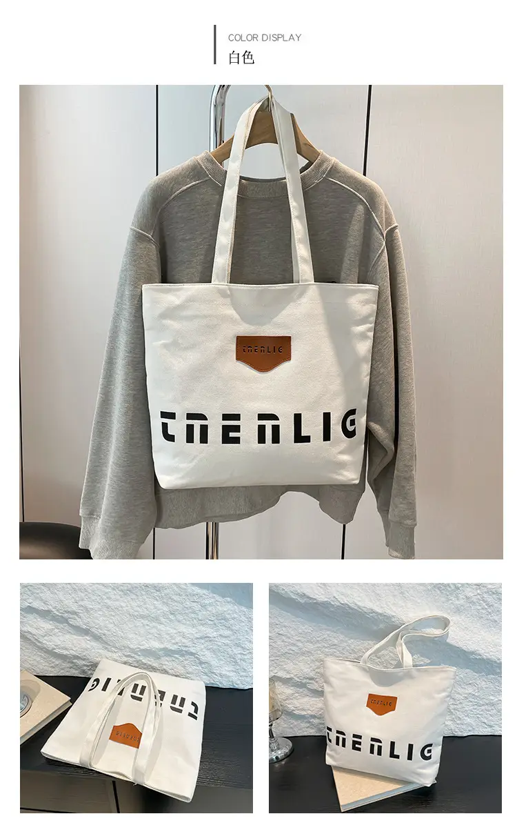 Women Canvas Shoulder Bag Large Capacity Autumn Winter 2025 — feature 12