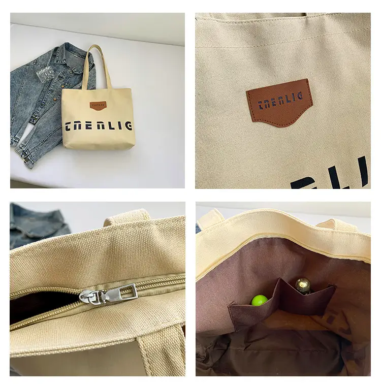Women Canvas Shoulder Bag Large Capacity Autumn Winter 2025 — feature 9