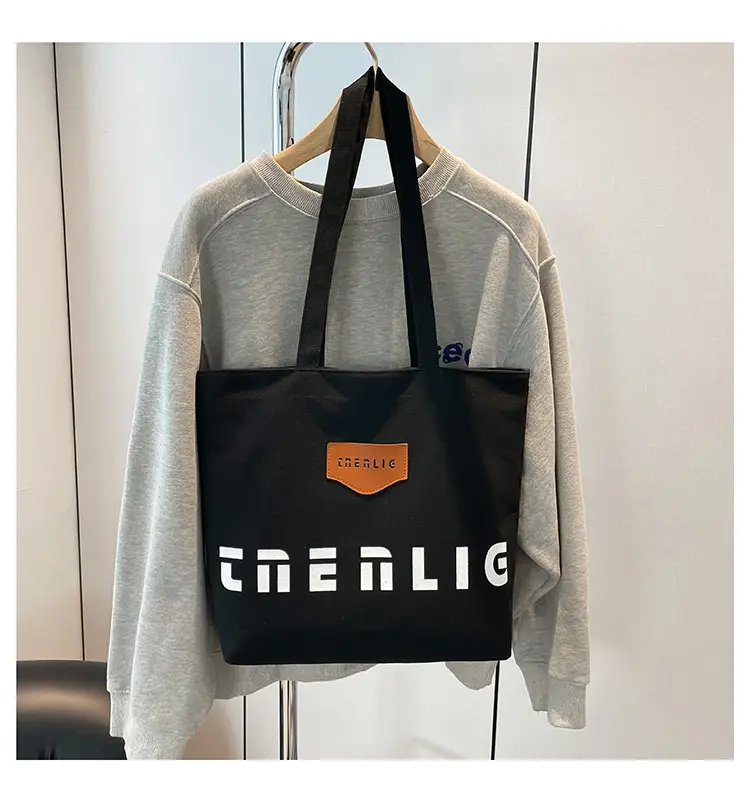 Women Canvas Shoulder Bag Large Capacity Autumn Winter 2025 - Image 2