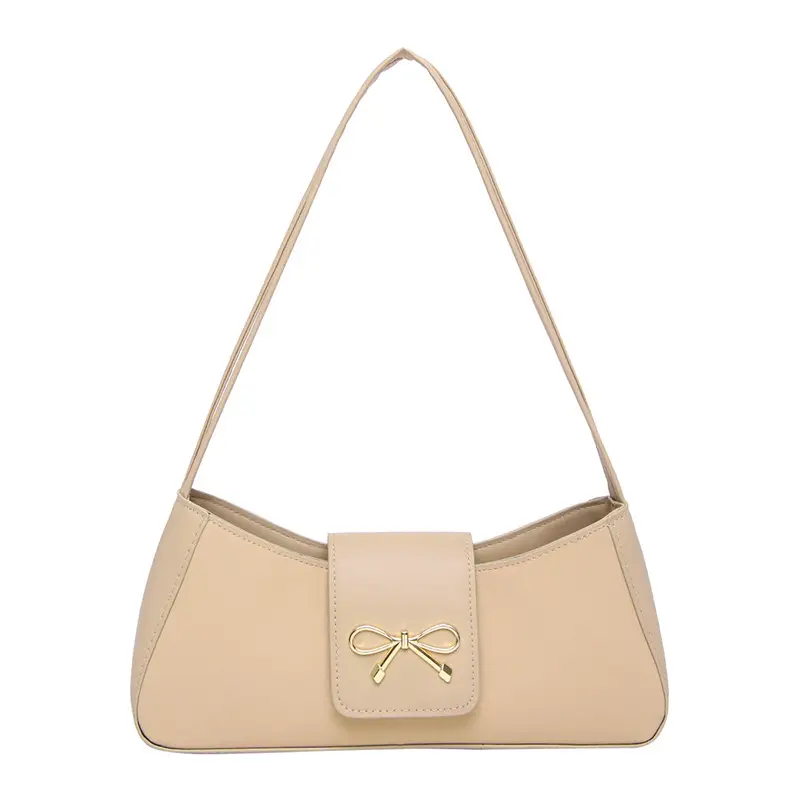 2026 Summer Women's Bow Shoulder Bag Brown - Image 5