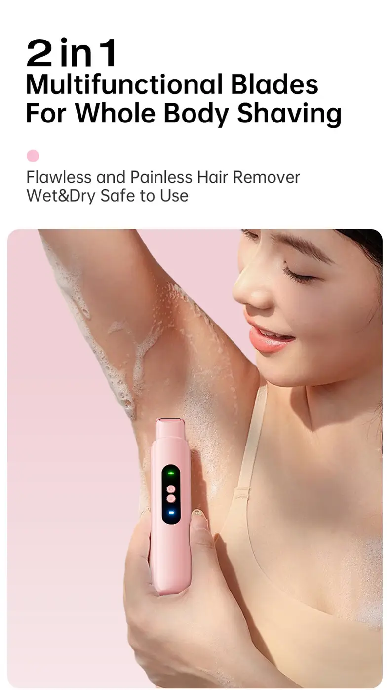 Women Electric Double-Head Shaver Pink Special Hair Removal — feature 3