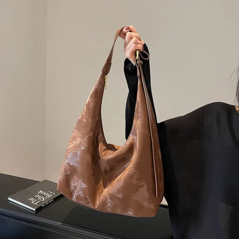 Textured Shoulder Bag Niche Design 2025 Spring - Image 5
