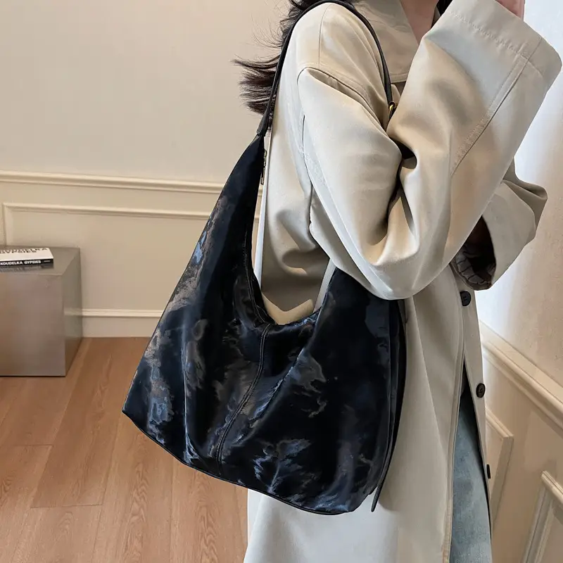 Textured Shoulder Bag Niche Design 2025 Spring - Image 6