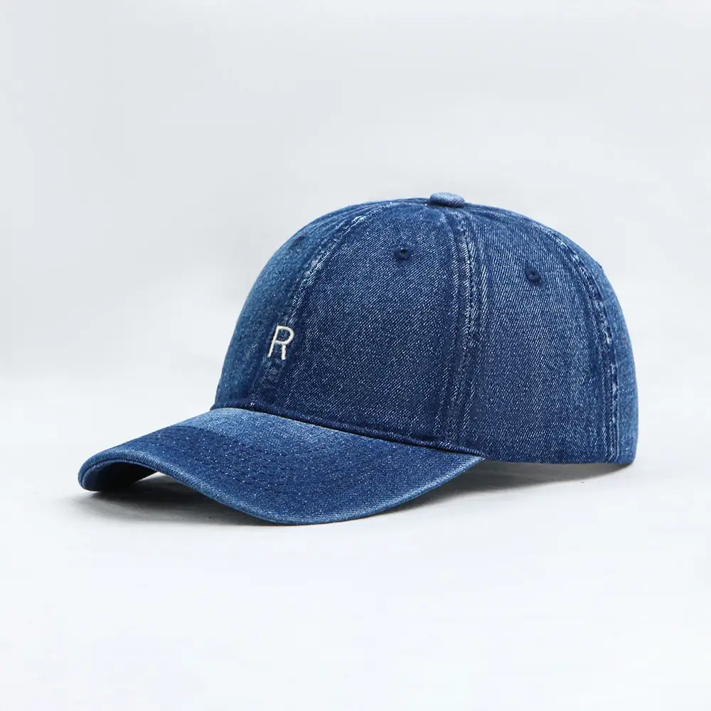 R Letter Denim Baseball Caps for Men Women — feature 12