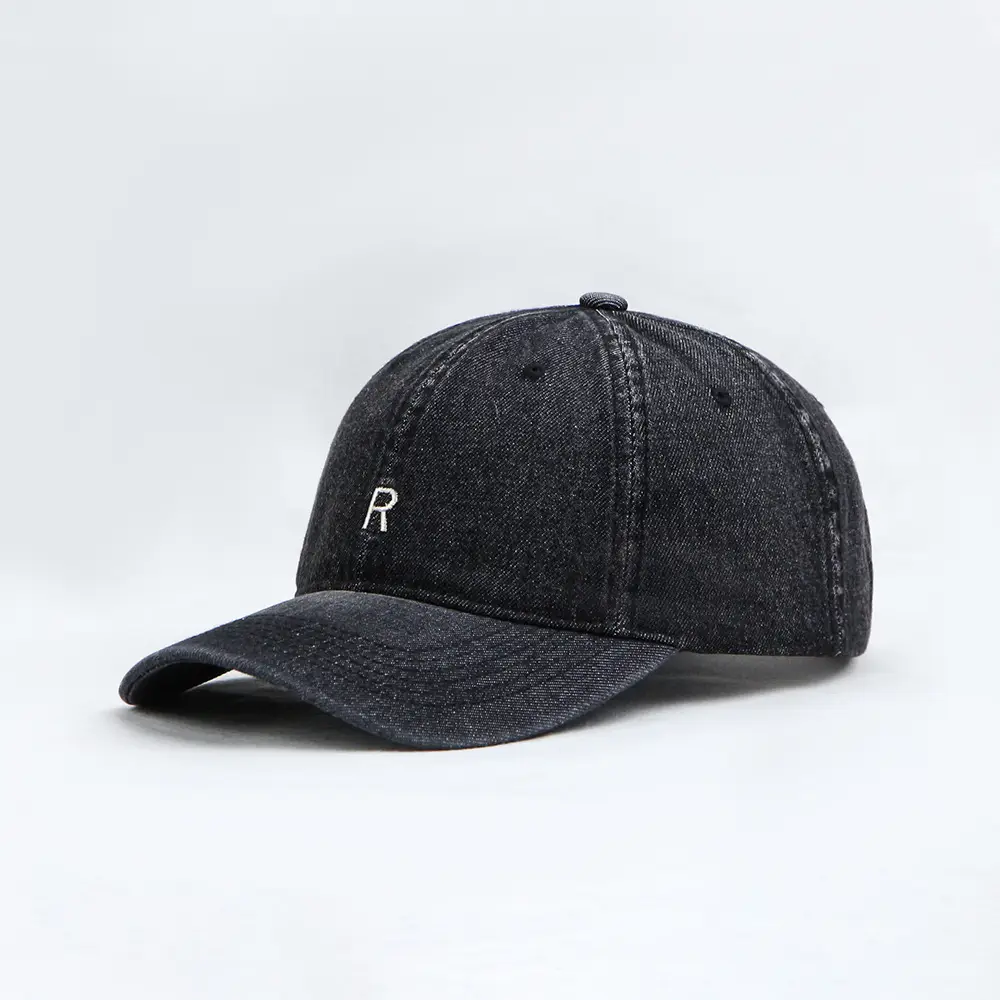 R Letter Denim Baseball Caps for Men Women — feature 13