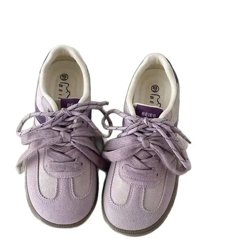 Students Purple Niche Design Gente Training Shoes Women's Student Flat Sneakers Vintage Casual Sports Shoes - Image 7
