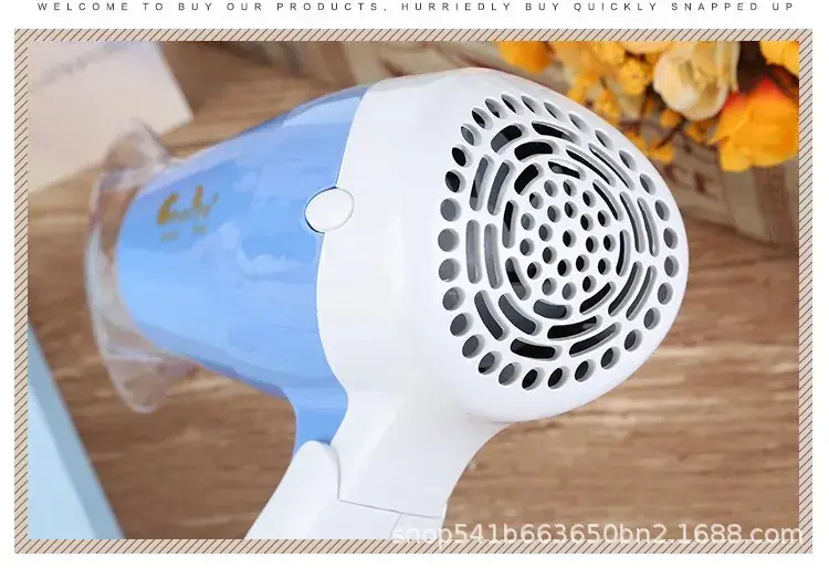 Pink Foldable Hair Dryer with Constant Temp & Negative Ion — feature 23