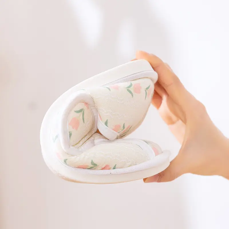 25 years spring and summer new cotton pregnant women's monthly shoes maternity indoor bag heel non-slip cotton slippers adjustable hook and loop