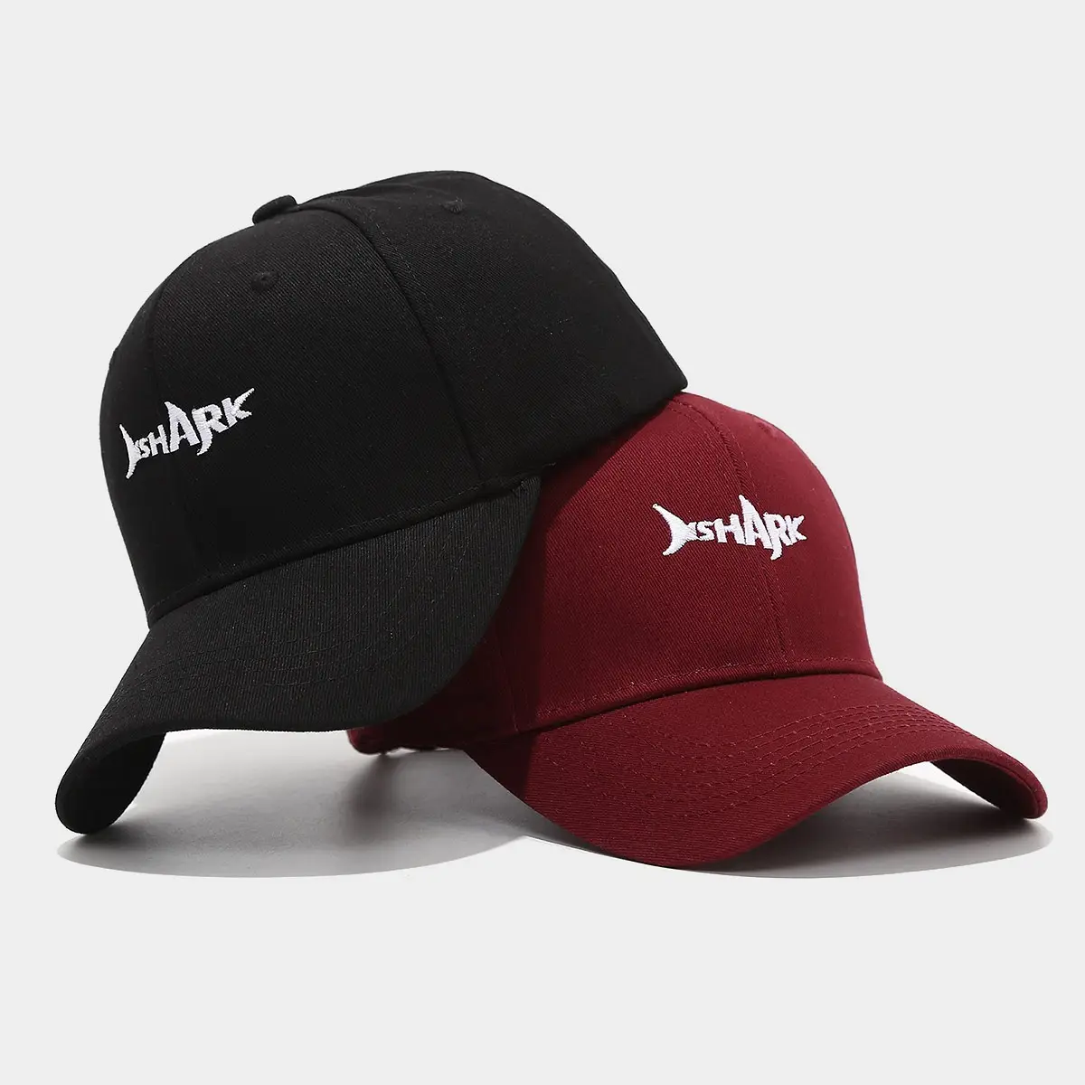 Women's Black SHARK Embroidered Baseball Cap