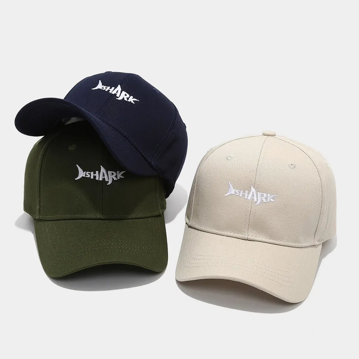 Women's Black SHARK Embroidered Baseball Cap — feature 3