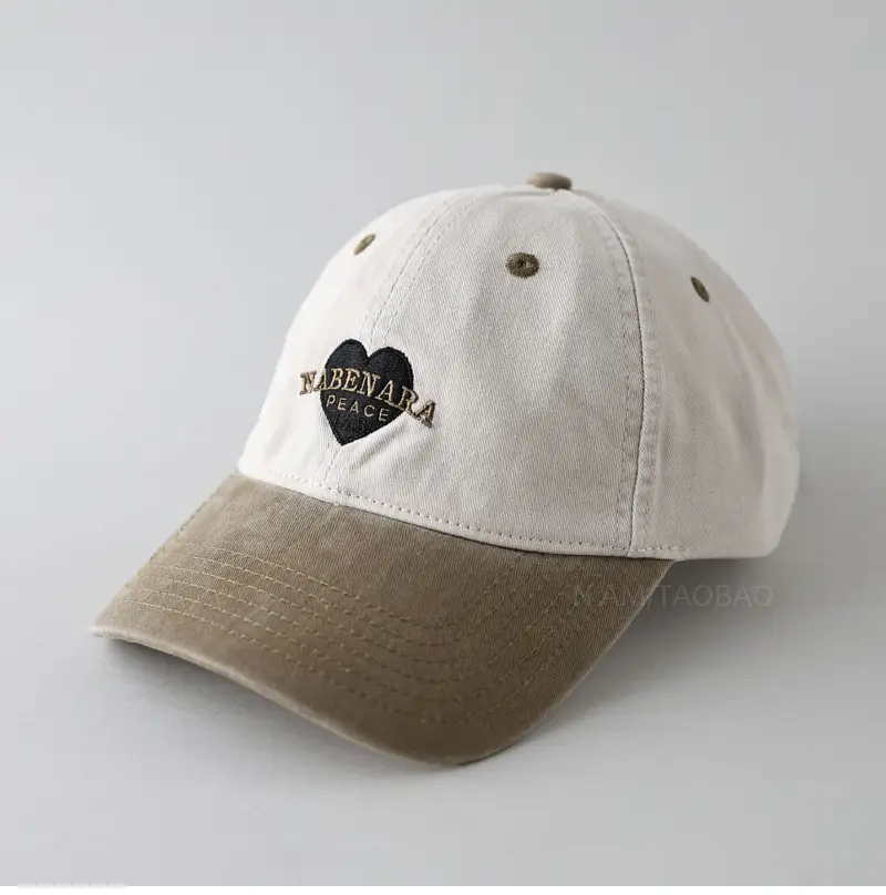 Women's Pink Heart Embroidered Baseball Cap - Image 3