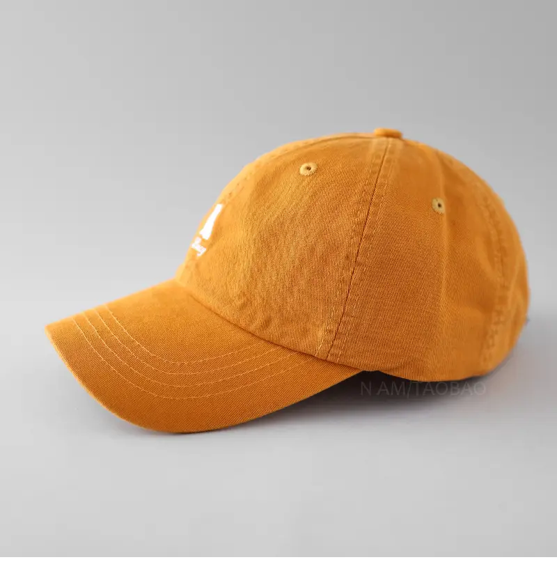 Orange Baseball Cap with Embroidered Logo — feature 11