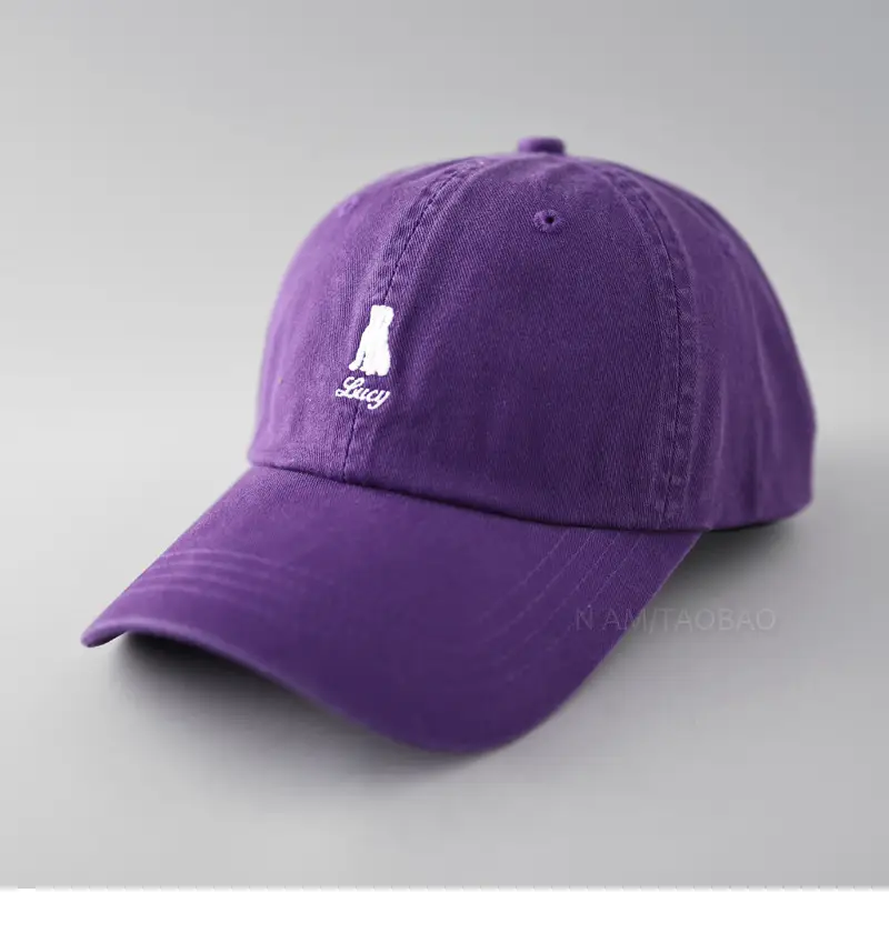 Orange Baseball Cap with Embroidered Logo - Image 2
