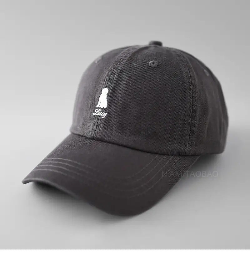 Orange Baseball Cap with Embroidered Logo - Image 4