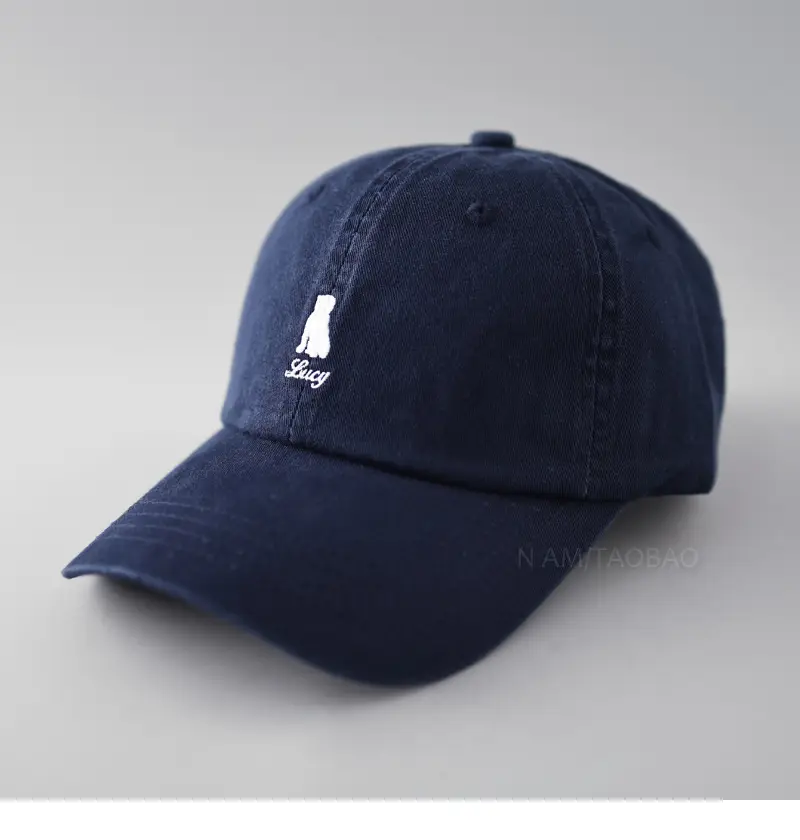 Orange Baseball Cap with Embroidered Logo - Image 7