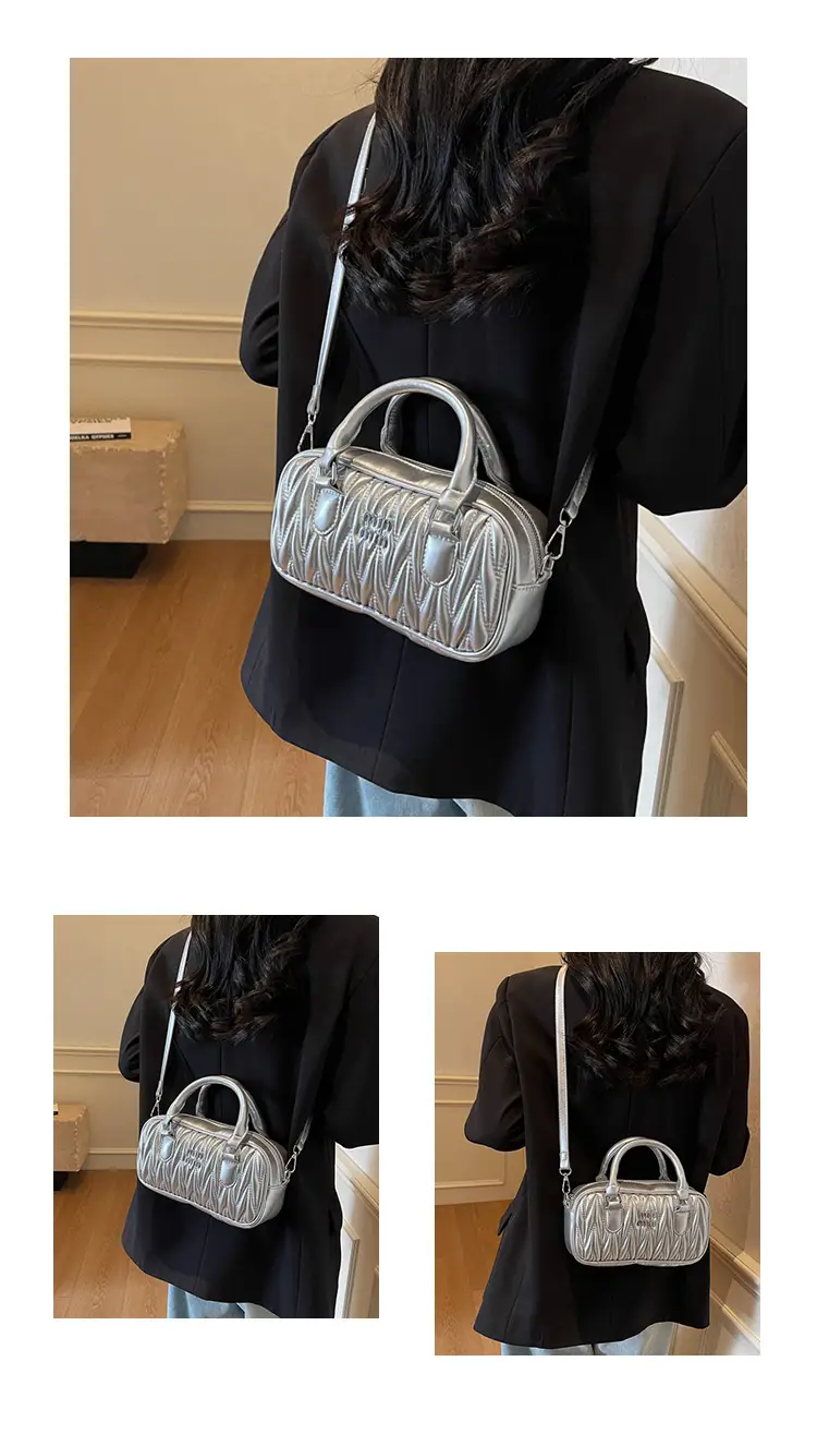 Women's High-end Embroidered Shoulder Bag Beige — feature 11