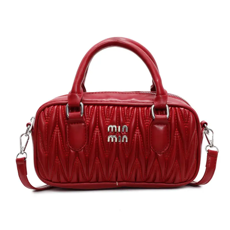 Women's High-end Embroidered Shoulder Bag Beige - Image 3