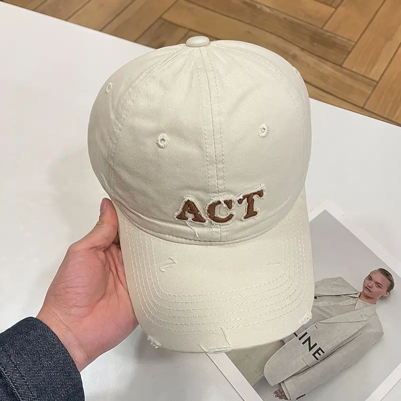 Women's Korean-style Letter Cap Maroon Anti-UV Sun Hat — feature 9