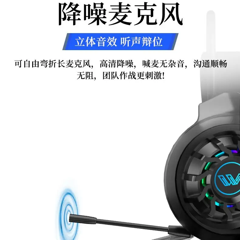 7.1 Auditory Voice Debate Gaming Headset White