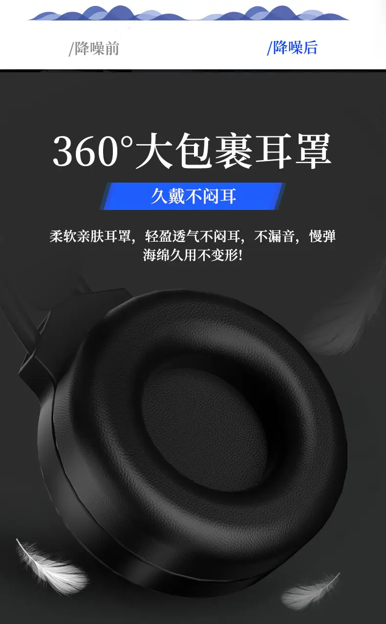7.1 Auditory Voice Debate Gaming Headset White — feature 8