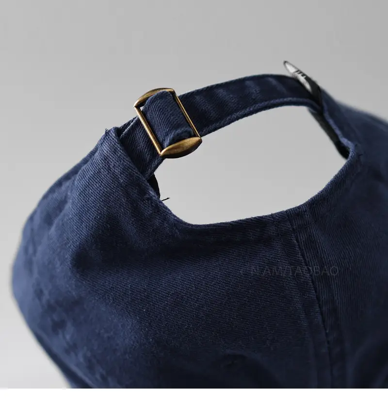 Women Blue Embroidered Baseball Cap with Cat Design — feature 10