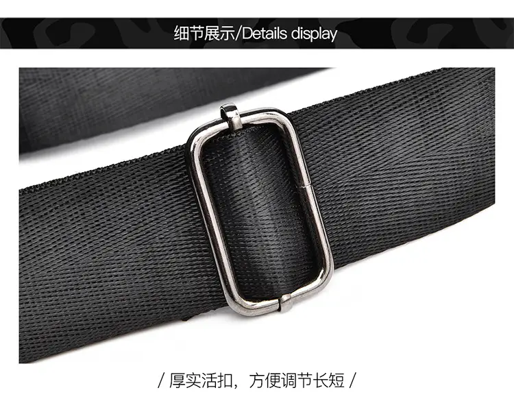 Men's Rhombic Crossbody Bag Black Luxury Shoulder Bag — feature 26