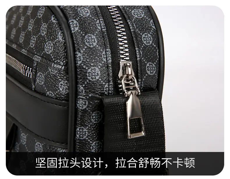 Men's Plaid Shoulder Bag Crossbody Luggage Bag — feature 38