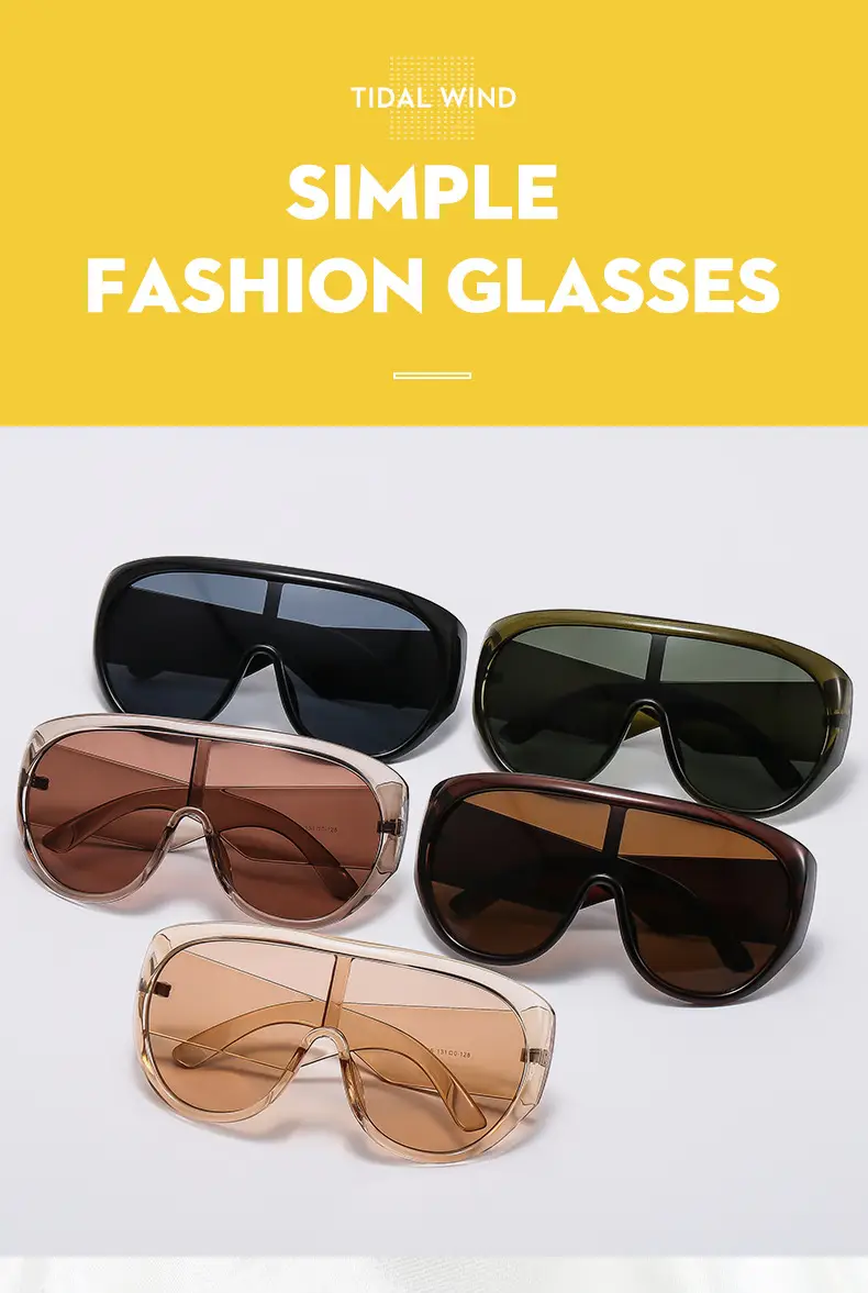 2025 new large frame sports protective sunglasses cross-border European and American trend men's and women's personalized sunglasses — feature 2